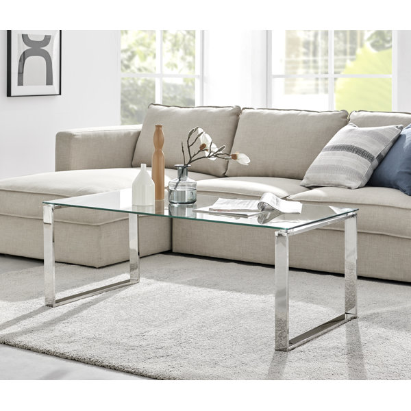 60 glass deals coffee table